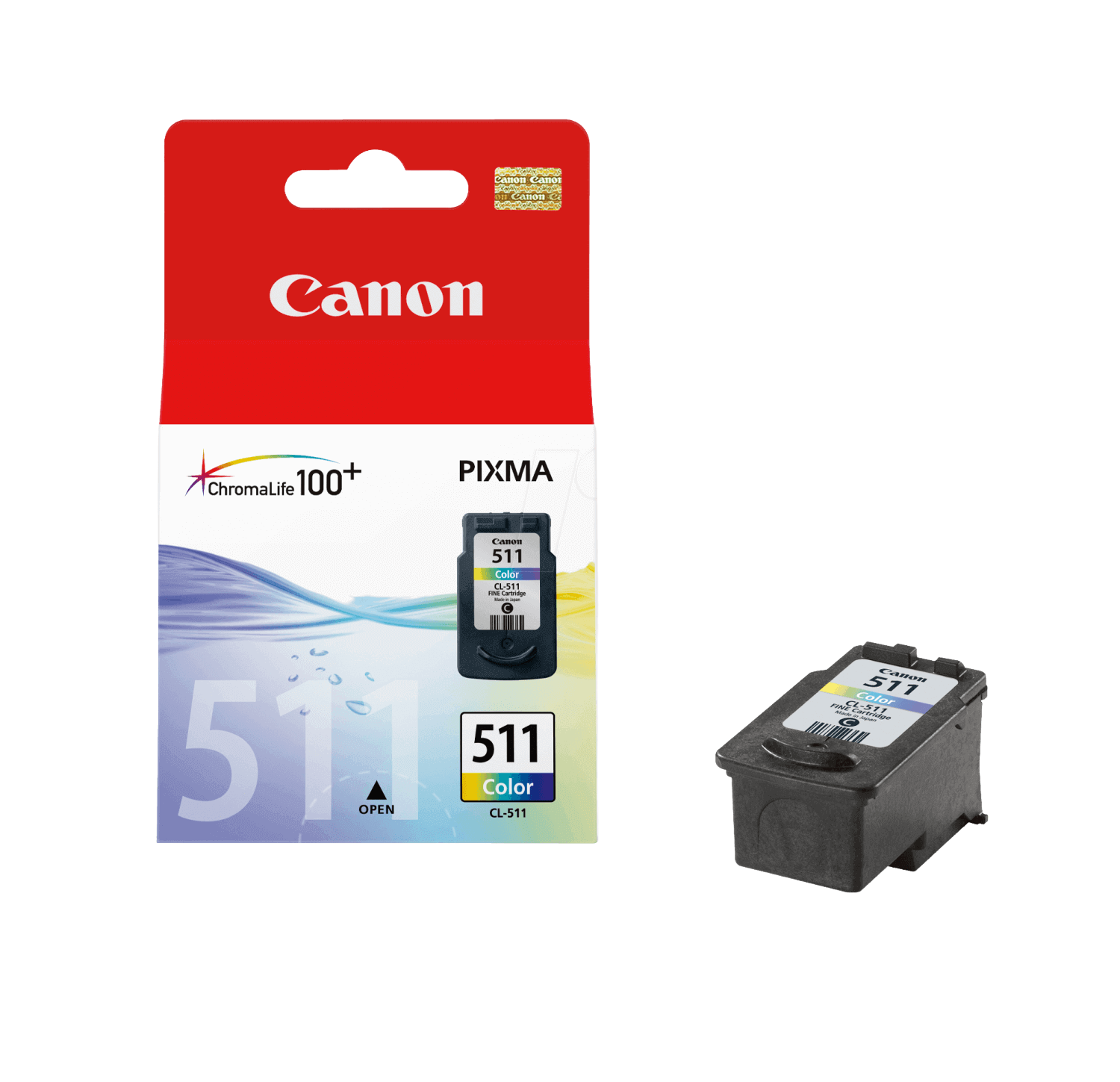 Canon CL-511 CMY original blækpatron 9 ml. (2972B001)