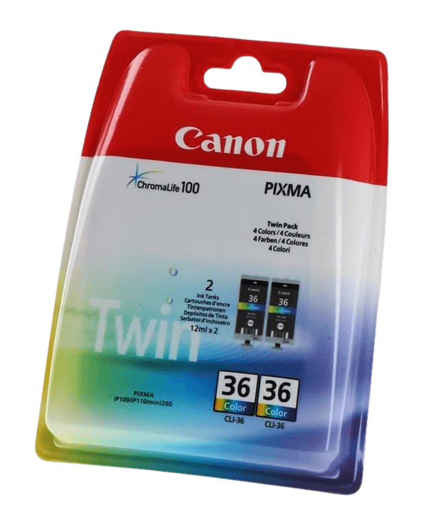 Canon CLI-36CLRK twin pack CMYK original blækpatron 2 x 220 sider (1511B018)