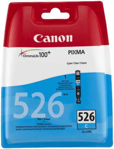 Canon CLI-526C cyan original blækpatron 9 ml. (4541B001)