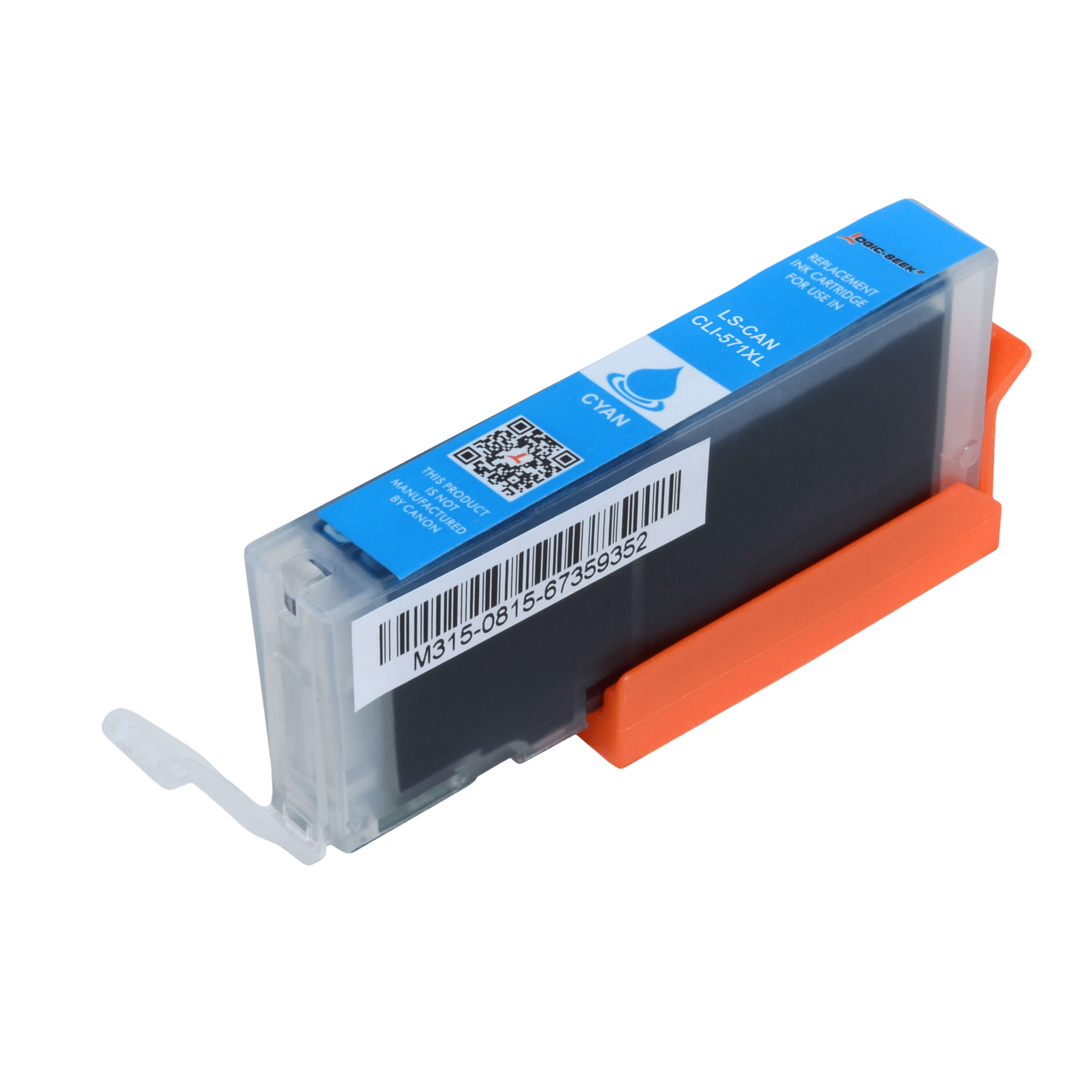 Canon CLI-571C XL cyan kompatibel blækpatron 12,2 ml. (0332C001)