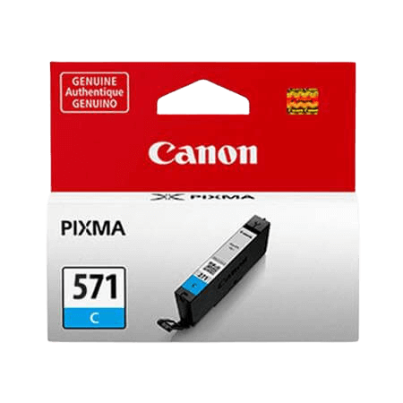 Canon CLI-571C cyan original blækpatron 7 ml. (0386C001)