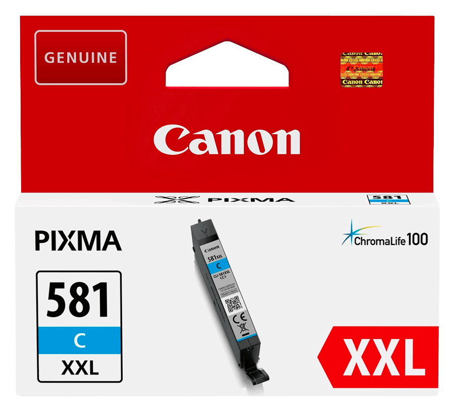 Canon CLI-581C XXL cyan original blækpatron 11 ml. (1995C001)