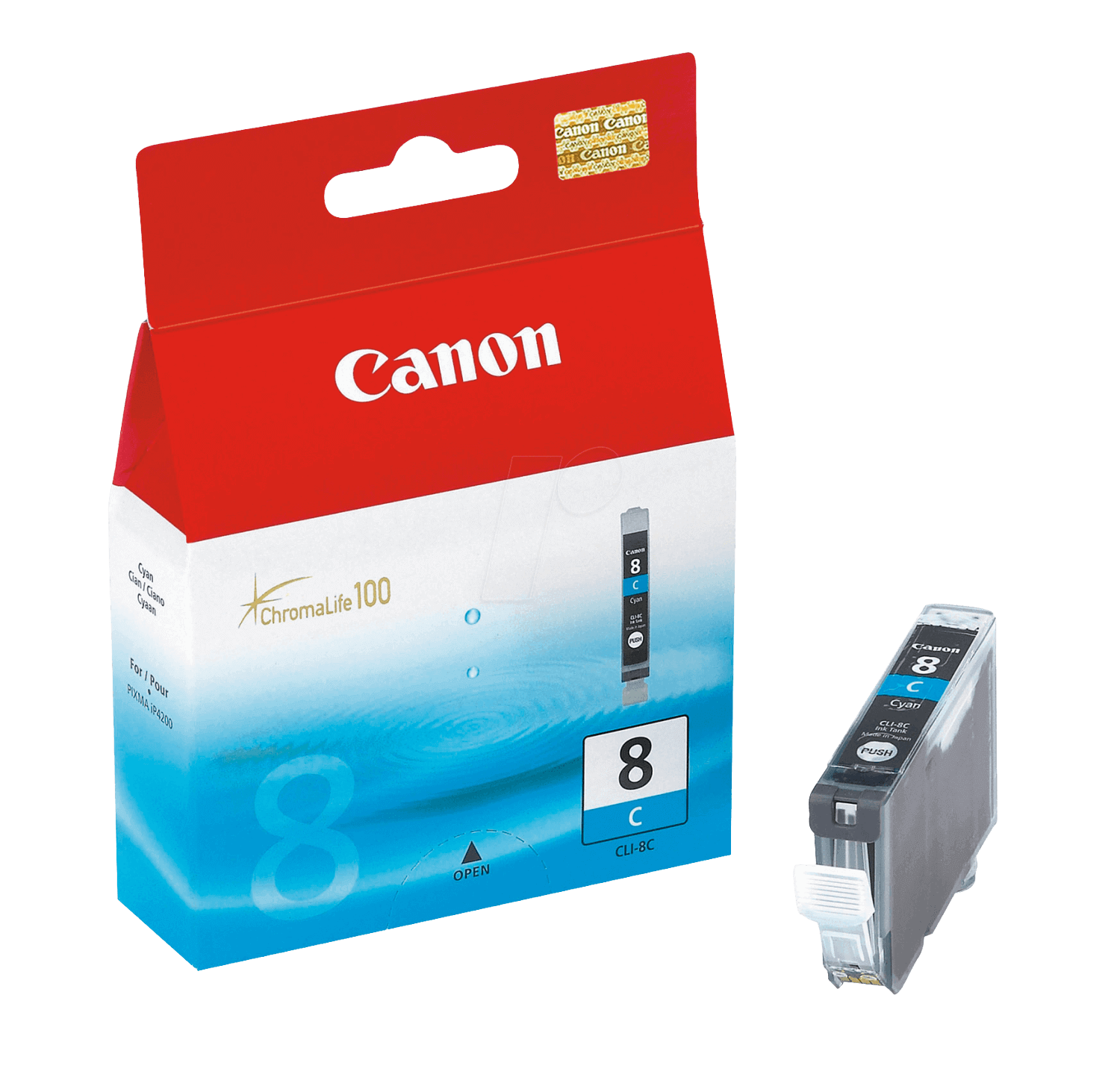 Canon CLI-8C cyan original blækpatron 13 ml. (0621B001)