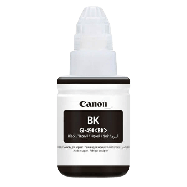 Canon GI-490BK sort original Blæk refill 135 ml. (0663C001)