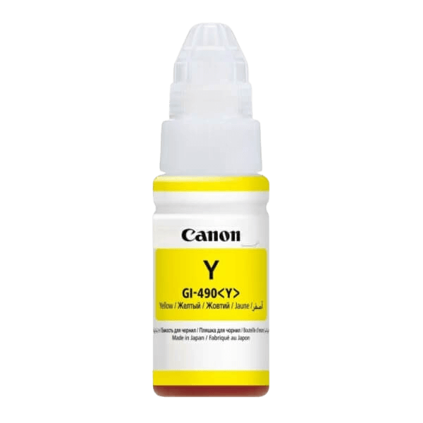 Canon GI-490Y gul original Blæk refill 70 ml. (0666C001)
