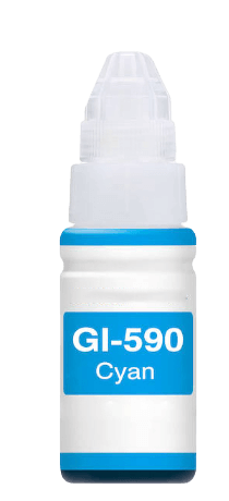 Canon GI-590C cyan kompatibel Blæk refill 70 ml. (1604C001)