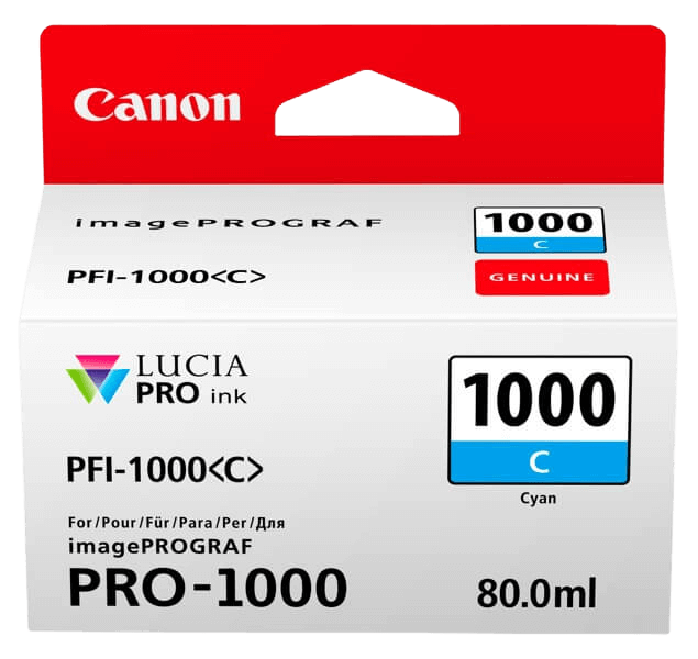 Canon PFI-1000B blå original blækpatron 80 ml. (0555C001)