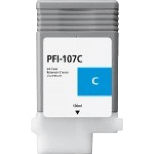 Canon PFI-107C cyan kompatibel blækpatron 130 ml. (6706B001)