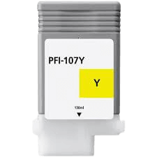Canon PFI-107Y gul kompatibel blækpatron 130 ml. (6708B001)