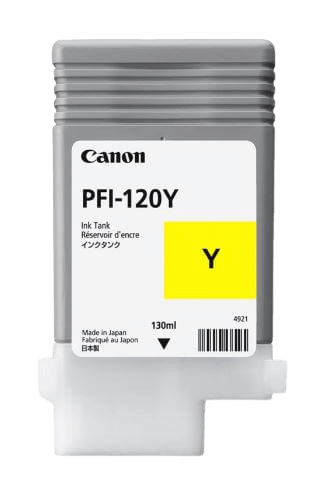 Canon PFI-120Y gul original blækpatron 130 ml. (2888C001)