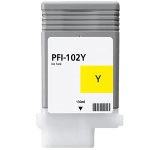 Canon PFI102Y gul kompatibel blækpatron 130 ml. (0898B001)