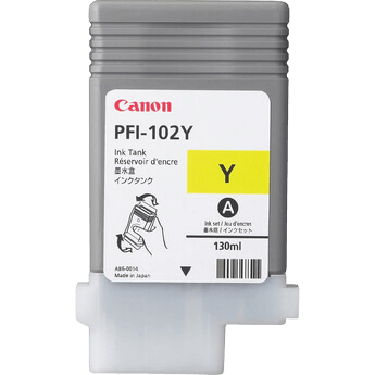 Canon PFI102Y gul original blækpatron 130 ml. (0898B001)