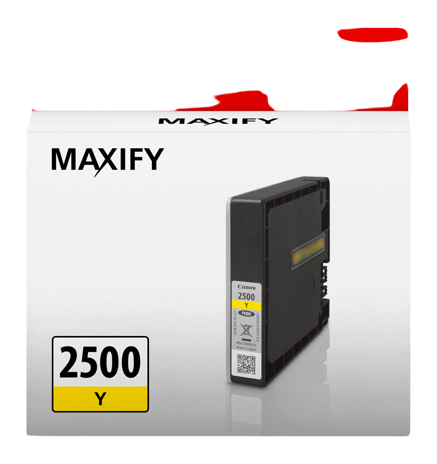 Canon PGI-2500Y gul original blækpatron 9,6 ml. (9303B001)