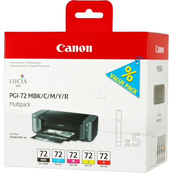 Canon PGI-72CMYK CMYK original multipack 5 X 14 ml. (6402B009)