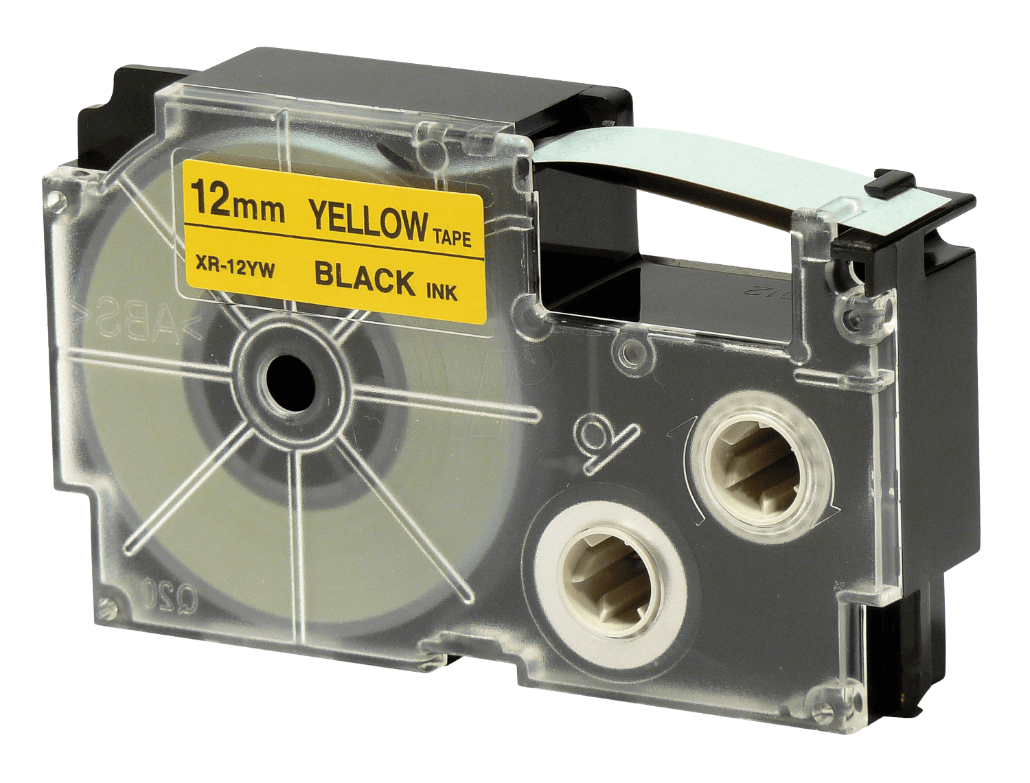 Casio XR-12YW 12 mm x 8 m Sort tekst / Gul tape kompatibel