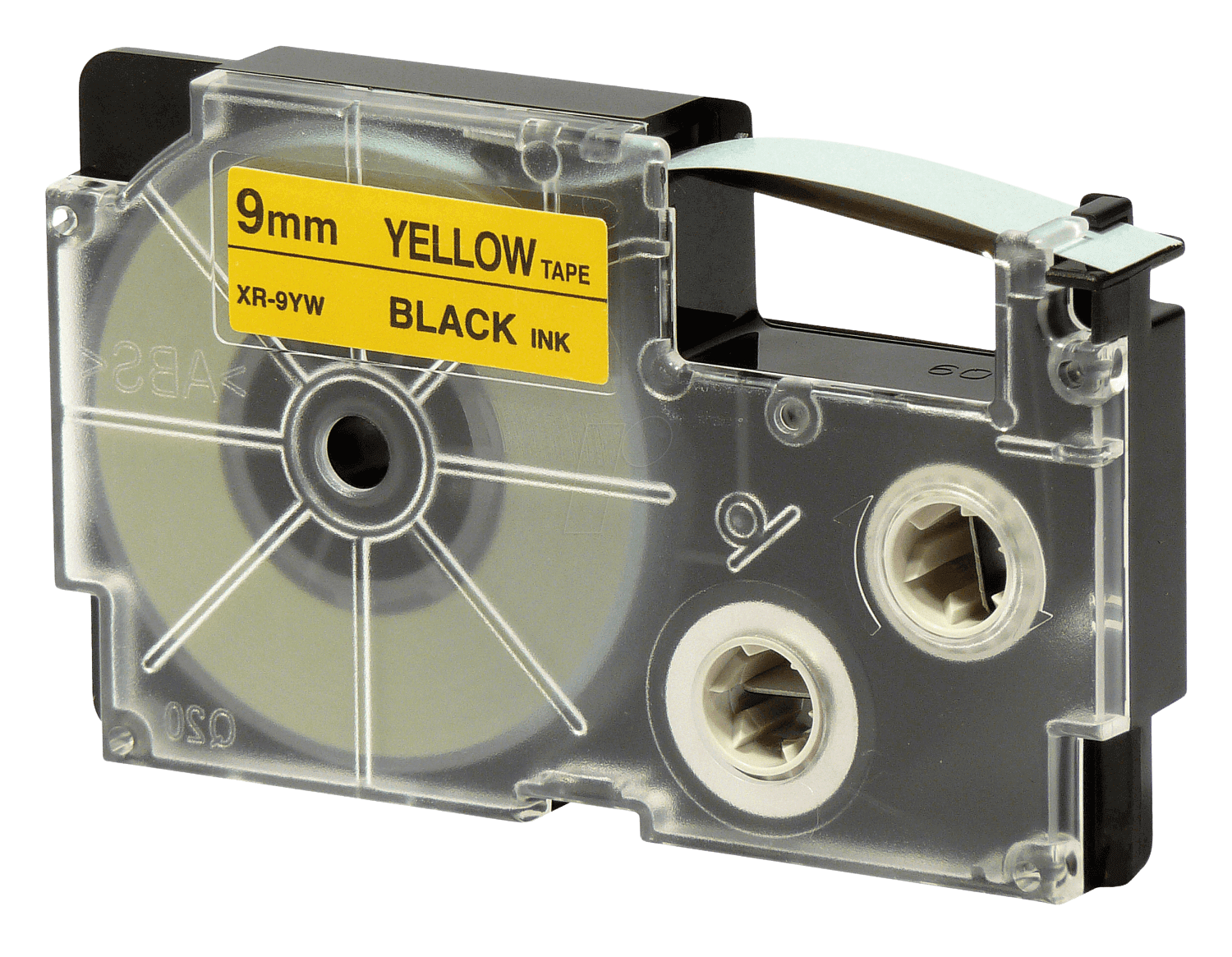 Casio XR-9YW 9 mm x 8 m Sort tekst / Gul tape kompatibel