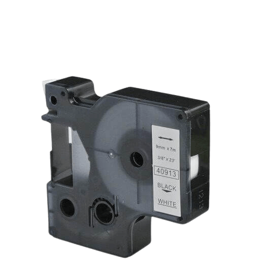Dymo D1 40913 9 mm x 7 m Sort tekst / Hvid tape kompatibel (S0720680)
