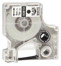 Dymo S0720780 6 mm x 7 m Sort tekst / Hvid tape kompatibel (43613)