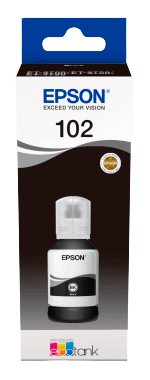 Epson 102 sort original Blæk refill 127 ml. (C13T03R140)