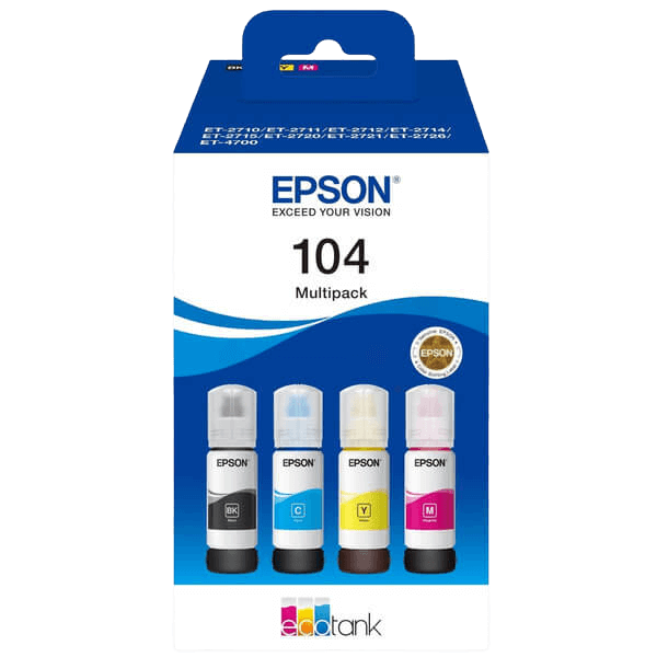 Epson 104 CMYK original multipack 4 x 70 ml. (C13T00P640)