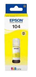 Epson 104 gul original Blæk refill 70 ml. (C13T00P440)