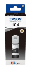 Epson 104 sort original Blæk refill 70 ml. (C13T00P140)