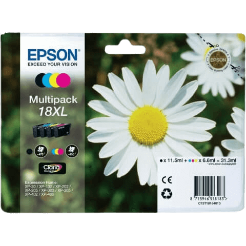 Epson 18 XL CMYK original multipack 31,3 ml. (C13T18164012)