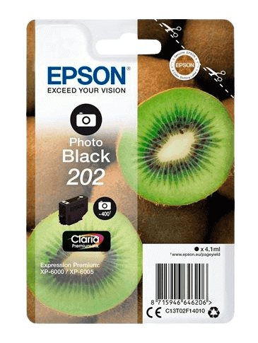 Epson 202 XL foto sort original blækpatron 7,9 ml. (C13T02H14010)