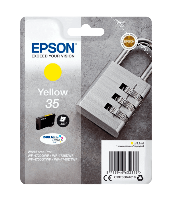 Epson 35 gul original blækpatron 9,1 ml. (C13T35844010)