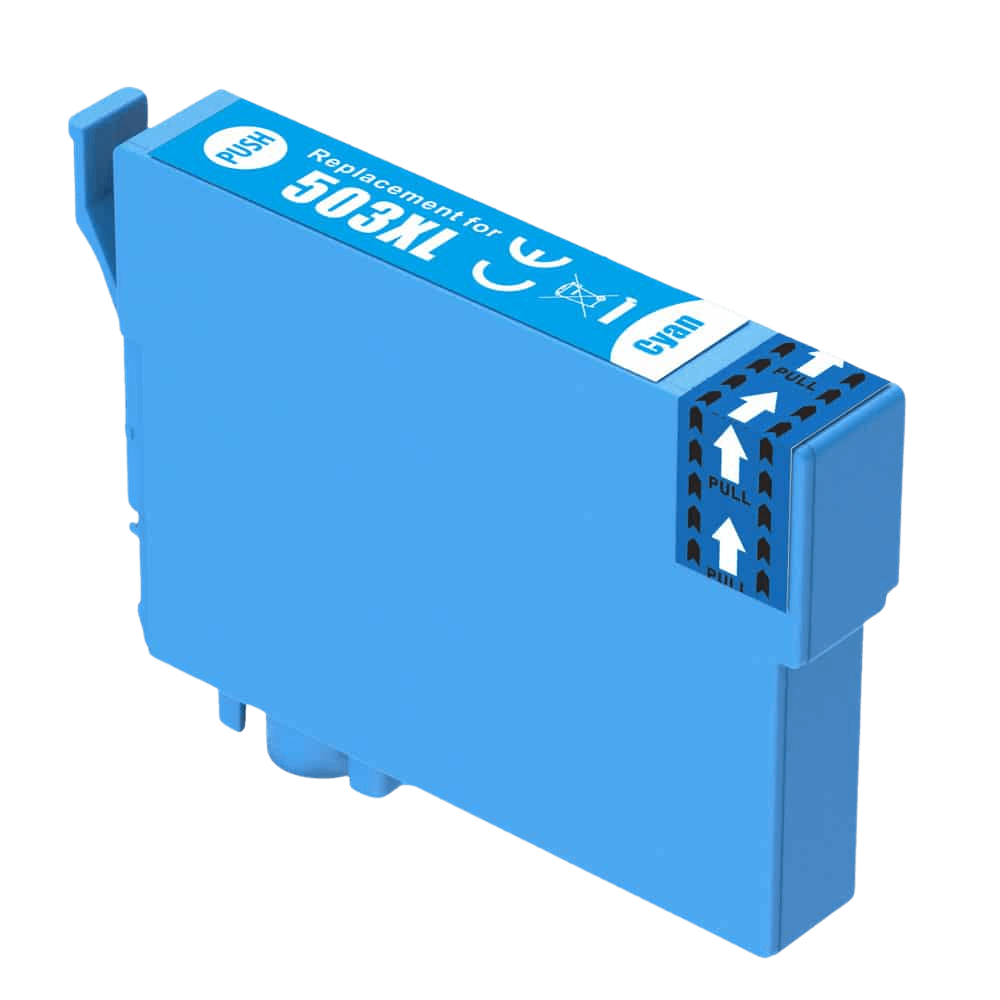 Epson 503XLC cyan kompatibel blækpatron 13 ml. (C13T09R24010)