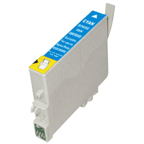 Epson T0482 cyan kompatibel blækpatron 13 ml. (C13T04824010)