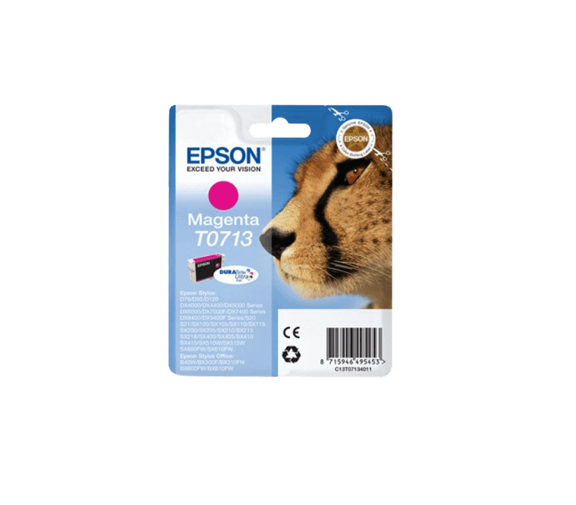 Epson T0713 magenta original blækpatron 5,5 ml. (C13T07134012)