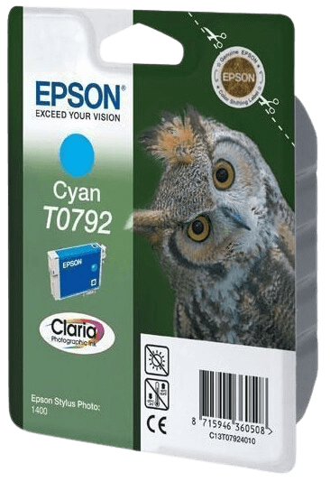 Epson T0792 XL cyan original blækpatron 11,1 ml. (C13T07924010)