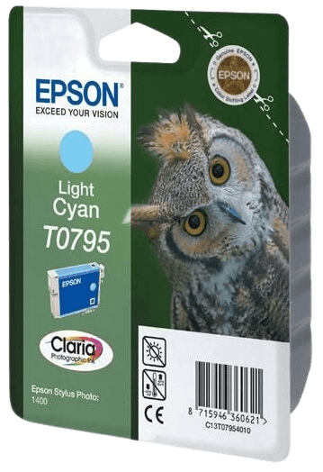 Epson T0795 XL lys cyan original blækpatron 11,1 ml. (C13T07954010)