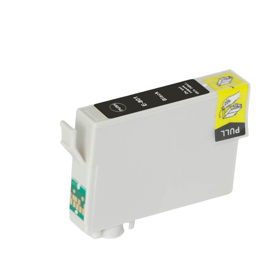 Epson T0801 sort kompatibel blækpatron 13 ml. (C13T08014011)