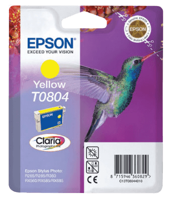Epson T0804 gul original blækpatron 7,4 ml. (C13T08044011)