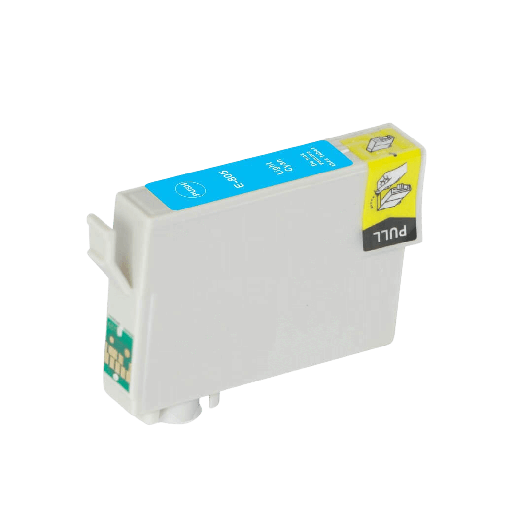 Epson T0805 lys cyan kompatibel blækpatron 13 ml. (C13T08054011)