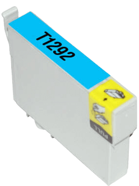 Epson T1292 XL cyan kompatibel blækpatron 13 ml. (C13T12924011)