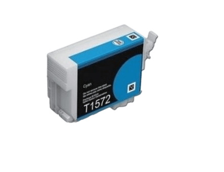 Epson T1572 cyan kompatibel blækpatron 26 ml. (C13T15724010)