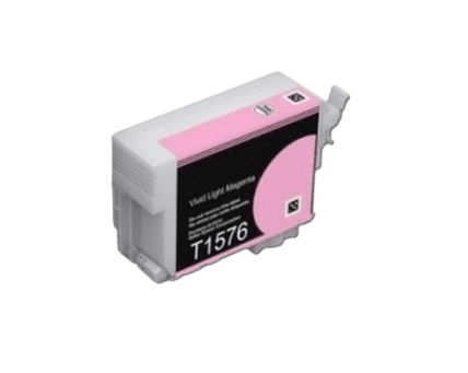 Epson T1576 lys magenta kompatibel blækpatron 26 ml. (C13T15764010)