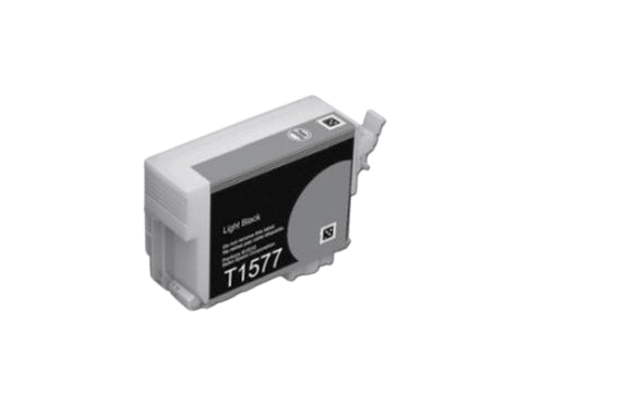 Epson T1577 lys sort kompatibel blækpatron 26 ml. (C13T15774010)