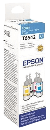 Epson T6642 cyan original Blæk refill 70 ml. (C13T664240)