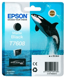 Epson T7602 cyan original blækpatron 25,9 ml. (C13T76024010)