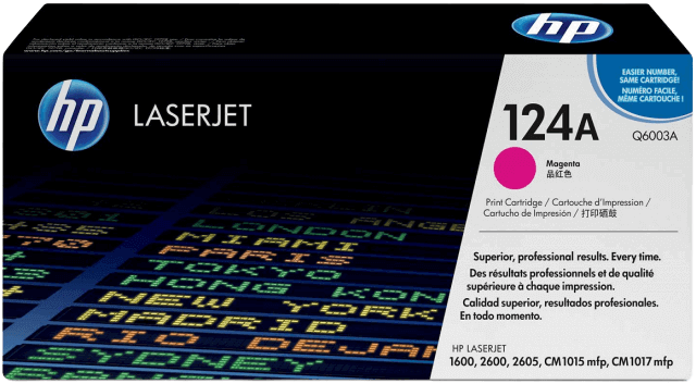 HP 124A magenta original toner 2000 sider (Q6003A)