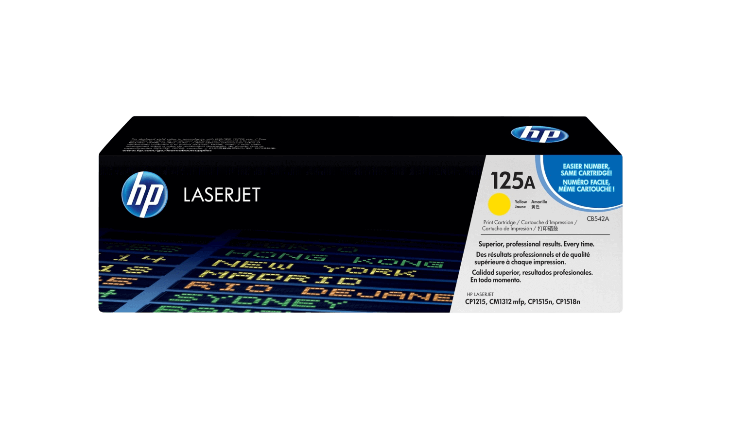 HP 125A gul original toner 1400 sider (CB542A)