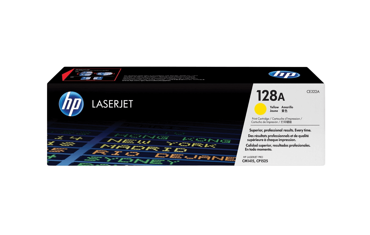 HP 128A gul original toner 1300 sider (CE322A)