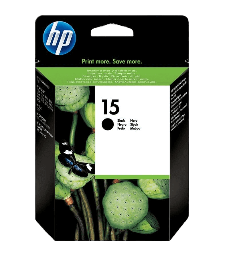 HP 15 sort original blækpatron 400 sider (C6615DE)