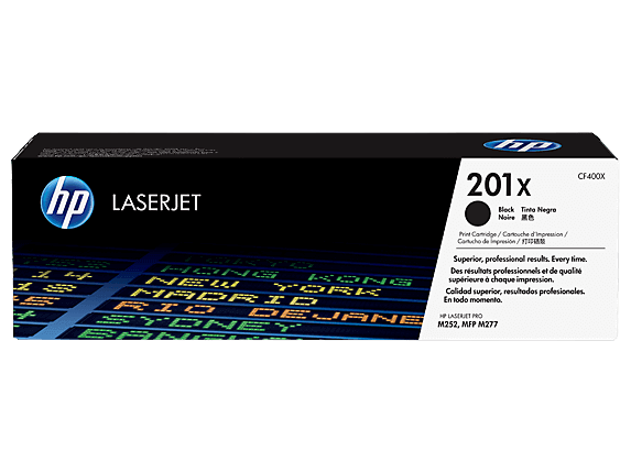 HP 201X XL sort original toner 2800 sider (CF400X)