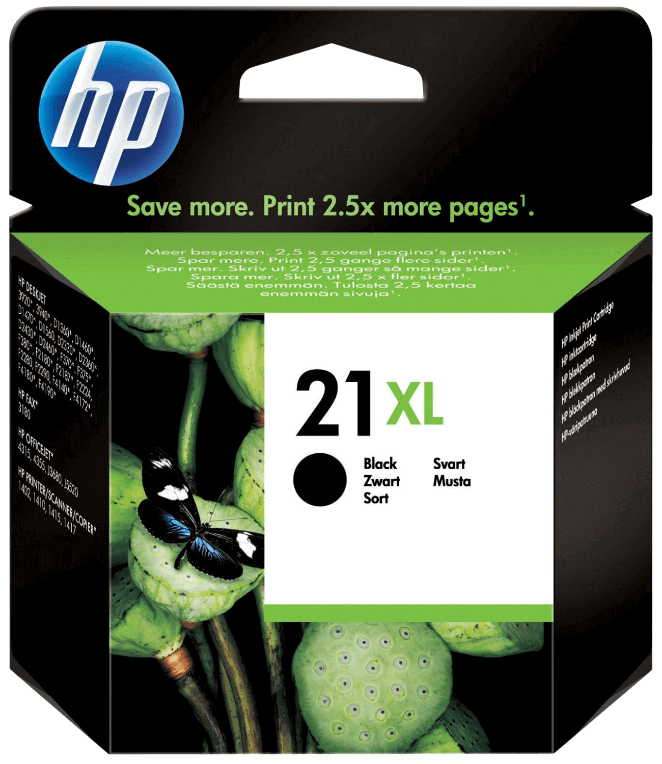 HP 21 XL sort original blækpatron 12 ml. (C9351CE)