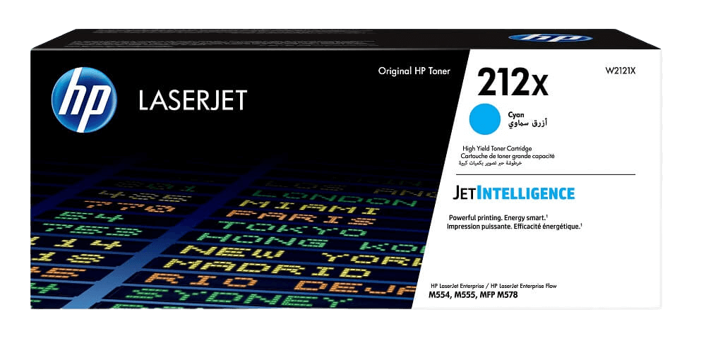 HP 212X XL cyan original toner 10000 sider (W2121X)